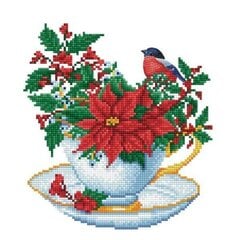 Teemantmosaiik Festive cuppa, 32X32 cm цена и информация | Алмазная мозаика | kaup24.ee