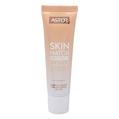 Увлажняющая база под макияж Astor Skin Match Protect Тональный увлажняющий крем SPF15 №001 Светлый/средний, 30 мл цена и информация | Пудры, базы под макияж | kaup24.ee