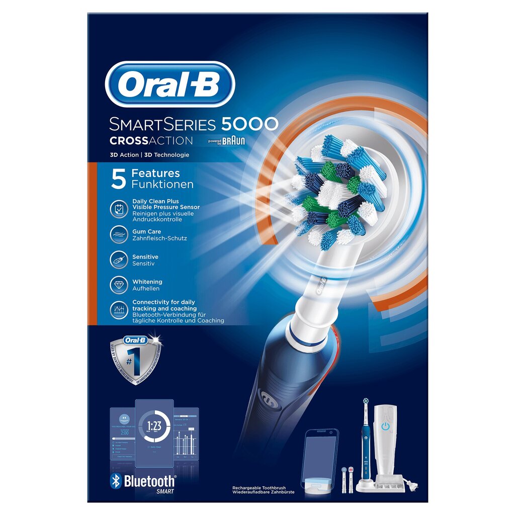 ORAL-B Smart Series 5000 Cross Action цена и информация | Elektrilised hambaharjad | kaup24.ee