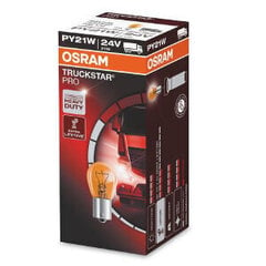 Лампа автомобильная Osram 21W 24V BAU 15S, желтая, 1 шт. цена и информация | Автомобильные лампочки | kaup24.ee