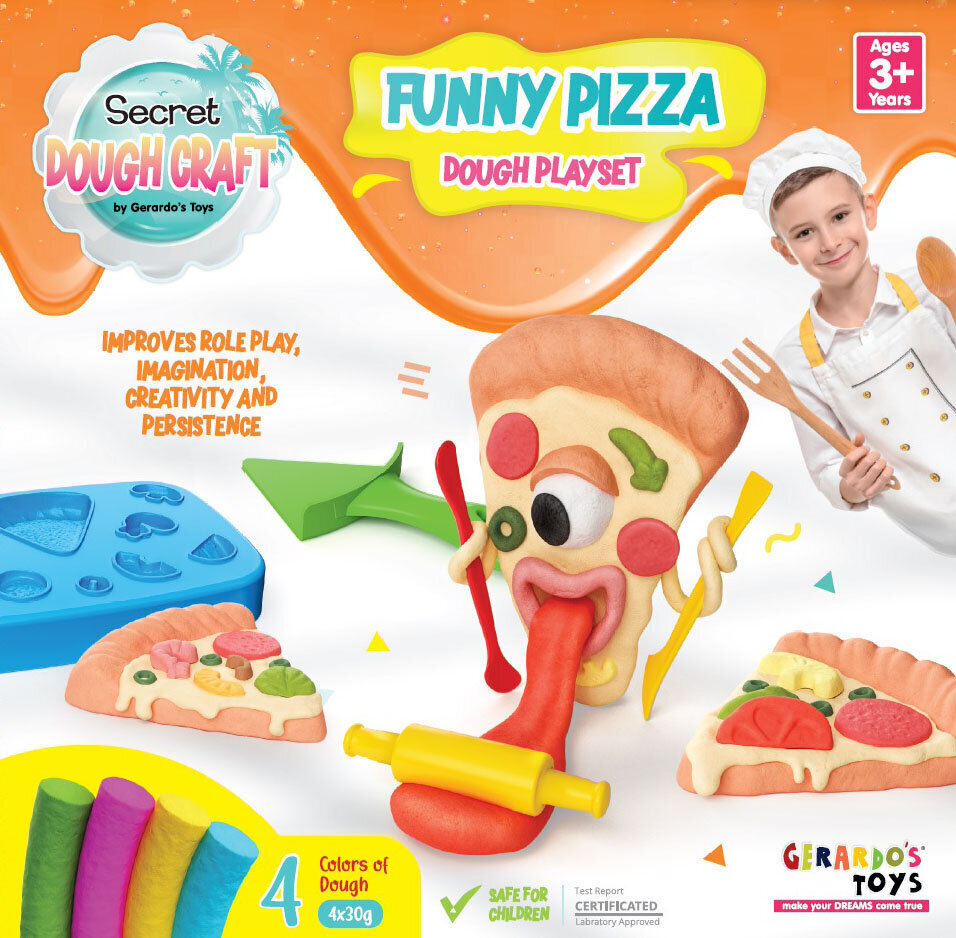 Gerardo's Toys voolimiskomplekt Pitsa Dough Craft, 5 osa hind ja info | Arendavad mänguasjad | kaup24.ee