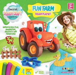 Набор форм Secret Dough Craft Fun Farm, 8 частей, 4х30 г цена и информация | Развивающие игрушки и игры | kaup24.ee