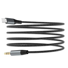 Dudao audio cable, USB-C - mini jack 3.5mm, 1 m hind ja info | Mobiiltelefonide kaablid | kaup24.ee