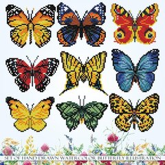 Teemantmosaiik Butterfly Showase 41x41 cm hind ja info | Teemantmaalid, teemanttikandid | kaup24.ee