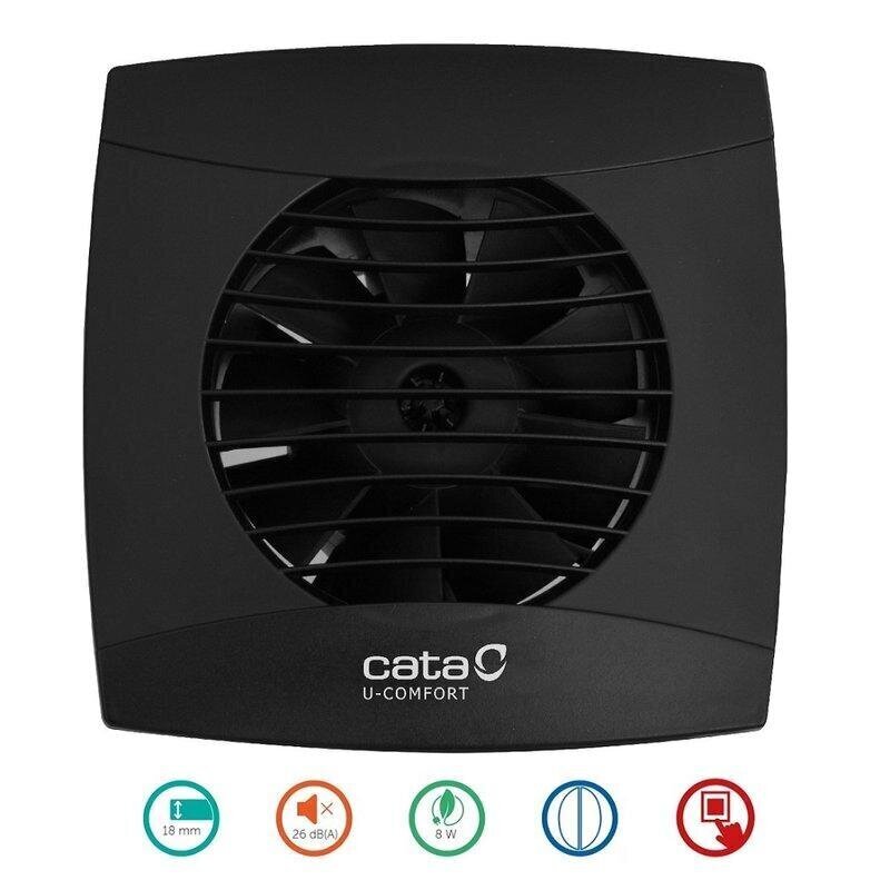 Ventilaator Cata UC-10 STD black цена и информация | Vannitoa ventilaatorid | kaup24.ee
