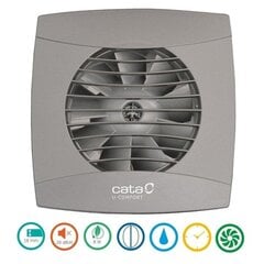 Ventilaator Cata UC-10 Timer Hygro silver hind ja info | Vannitoa ventilaatorid | kaup24.ee