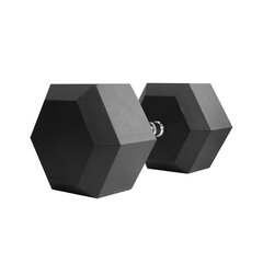 Обрезиненная гантель Thorn + Fit HEXHEAD DUMBBELLS HEX 25 кг цена и информация | Гантели, гири, штанги | kaup24.ee