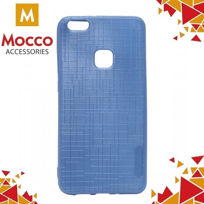 Mocco Cloth Back Case Silicone Case With Texture for Huawei P8 Lite / P9 Lite (2017) Blue цена и информация | Telefoni kaaned, ümbrised | kaup24.ee