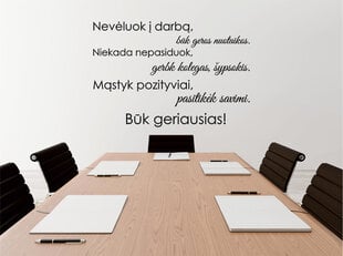 Sisekleebis Kontorireeglid hind ja info | Seinakleebised | kaup24.ee