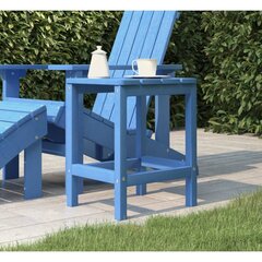 vidaXL aialaud Adirondack, sinine, 38 x 38 x 46 cm, HDPE hind ja info | Aialauad | kaup24.ee