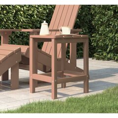 vidaXL aialaud Adirondack, pruun, 38 x 38 x 46 cm, HDPE цена и информация | Садовые столы и столики | kaup24.ee