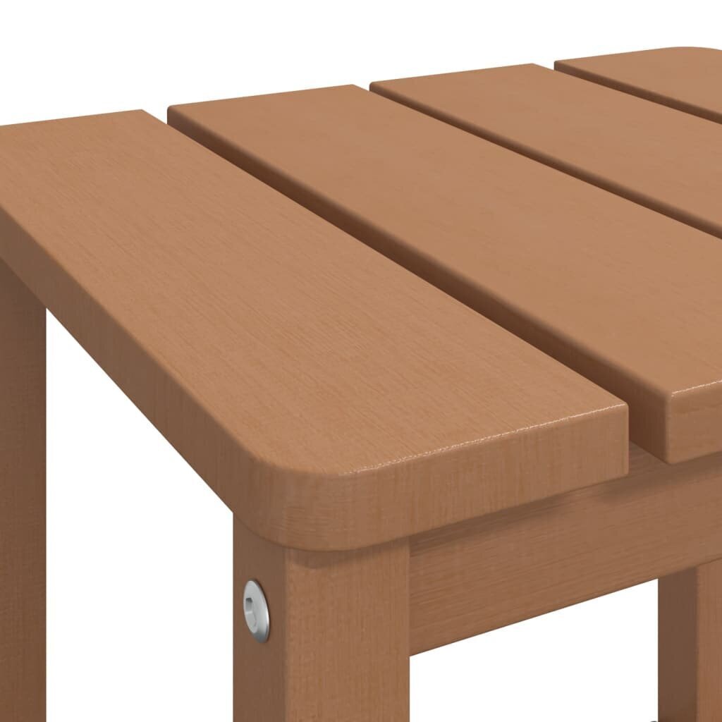 vidaXL aialaud Adirondack, pruun, 38 x 38 x 46 cm, HDPE hind ja info | Aialauad | kaup24.ee