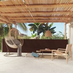 vidaXL lahtitõmmatav terrassi külgsein, 117 x 500 cm, pruun hind ja info | Päikesevarjud, markiisid ja alused | kaup24.ee