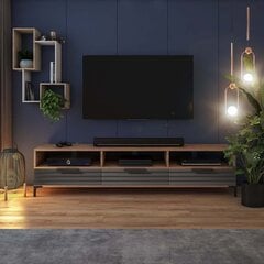 TV-laud Selsey Rikke 3D, pruun/hall hind ja info | TV alused | kaup24.ee
