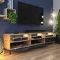 TV-laud Selsey Rikke 3D LED, pruun/must hind ja info | TV alused | kaup24.ee