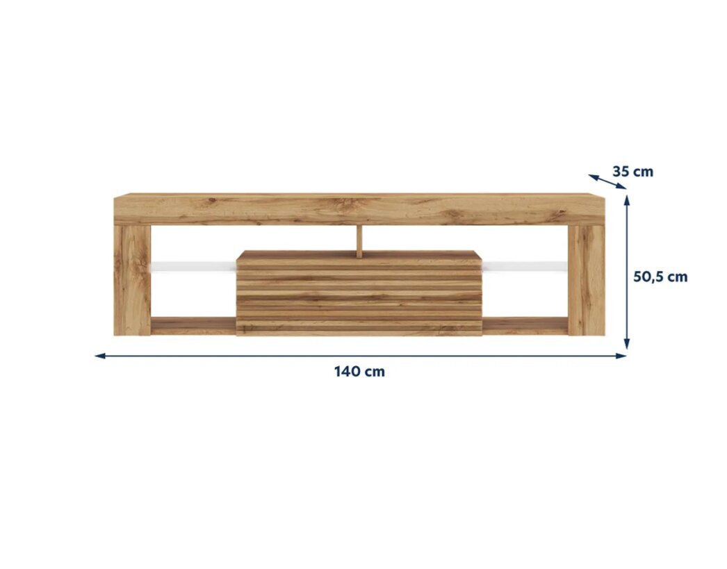 TV-laud Selsey Bianko 3D LED, pruun цена и информация | TV alused | kaup24.ee