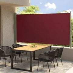 vidaXL lahtitõmmatav terrassi külgsein, 160 x 300 cm, punane hind ja info | Päikesevarjud, markiisid ja alused | kaup24.ee