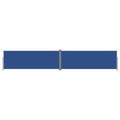 vidaXL lahtitõmmatav külgsein, 180 x 1000 cm, sinine цена и информация | Зонты, маркизы, стойки | kaup24.ee