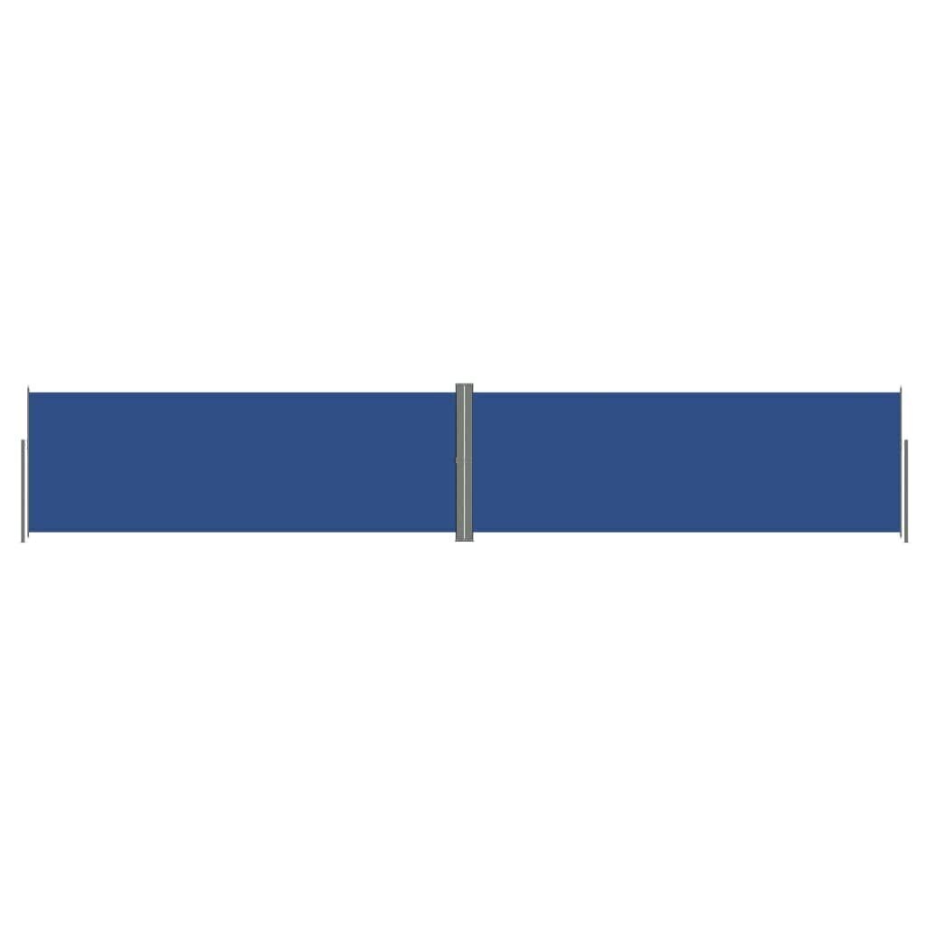 vidaXL lahtitõmmatav külgsein, 180 x 1000 cm, sinine hind ja info | Päikesevarjud, markiisid ja alused | kaup24.ee