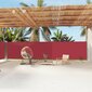 vidaXL lahtitõmmatav külgsein, 180 x 1200 cm, punane hind ja info | Päikesevarjud, markiisid ja alused | kaup24.ee