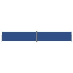 vidaXL lahtitõmmatav külgsein, 180 x 1200 cm, sinine цена и информация | Зонты, маркизы, стойки | kaup24.ee