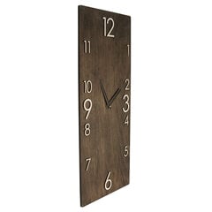 Seinakell, vertikaalne kell, ainulaadne kell, puidust kell, käsitsi valmistatud puidust kell, pruun kell, eksklusiivse disainiga kell, vertikaalne puidust seinakell, seinakell hind ja info | Kellad | kaup24.ee