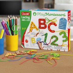 Набор для рукоделия Quercetti Montessori ABC + 123 цена и информация | Настольные игры, головоломки | kaup24.ee