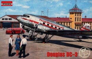 Liimimismudel Roden 309 Douglas DC-3 1/144 цена и информация | Склеиваемые модели | kaup24.ee