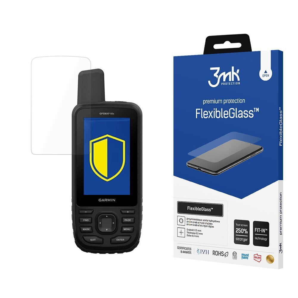 Garmin GPSMap 66S - 3mk FlexibleGlass™ screen protector hind ja info | GPS seadmed | kaup24.ee