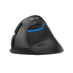 Wireless Vertical Mouse Delux M618Mini DB BT+2.4G 2400DPI (black) hind ja info | Hiired | kaup24.ee