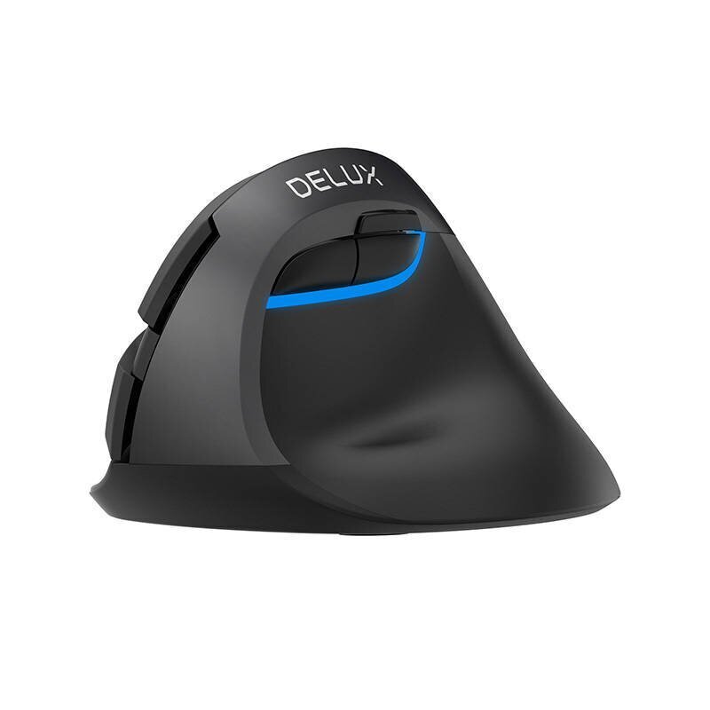 Wireless Vertical Mouse Delux M618Mini DB BT+2.4G 2400DPI (black) цена и информация | Hiired | kaup24.ee