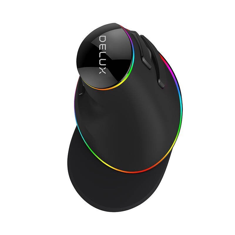 Wired Vertical Mouse Delux M618Plus 4000DPI RGB hind ja info | Hiired | kaup24.ee
