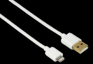 Hama Apple Lightning Male - USB Male 1.5m White цена и информация | Кабели для телефонов | kaup24.ee