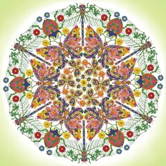 Алмазная мозаика Kaleidoscope Garden 62x62 см цена и информация | Алмазная мозаика | kaup24.ee