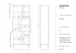 Eraldiseisev riiul BSL Concept Memone, 80x40x200 cm, must hind ja info | Riiulid | kaup24.ee