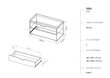 Esikupink BSL Concept Iwa, 84,5x41,5x45 cm, must цена и информация | Jalatsikapid, jalatsiriiulid | kaup24.ee