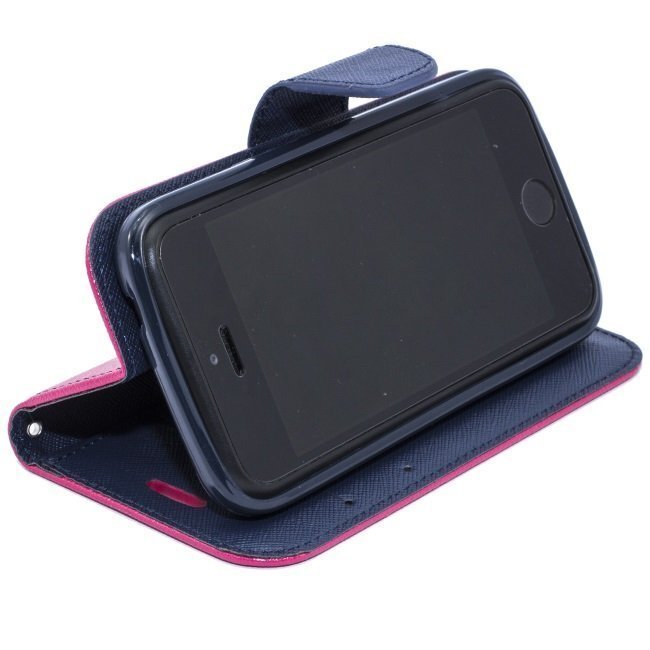 Mocco Fancy Book Case For Nokia 8 Pink / Blue hind ja info | Telefoni kaaned, ümbrised | kaup24.ee