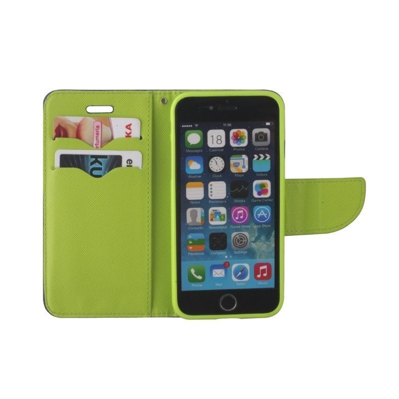 Mocco Fancy Book Case For Nokia 8 Blue / Green hind ja info | Telefoni kaaned, ümbrised | kaup24.ee