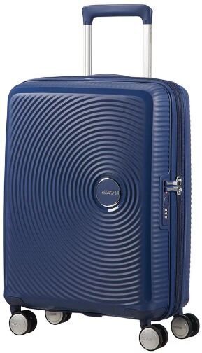 Käsipagas American Tourister Soundbox Spinner Expandable 55 cm, sinine hind ja info | Kohvrid, reisikotid | kaup24.ee