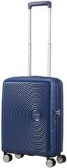 American Tourister чемодан для ручной клади Soundbox Spinner Expandable 55см, синий цена и информация | Чемоданы, дорожные сумки  | kaup24.ee