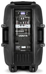 Vonyx SPJ-PA915 kaasaskantav helisüsteem ABS 15" 2 UHF/USB/MP3 hind ja info | Kõlarid | kaup24.ee
