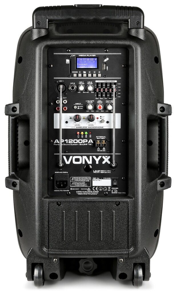 Vonyx AP1200PA kaasaskantav kõlar 12" цена и информация | Kõlarid | kaup24.ee