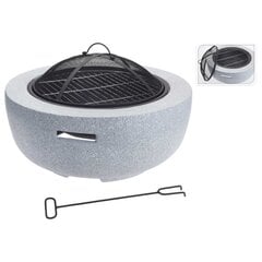 ProGarden tulease grillrestiga ümar, helehall, 60x25 cm цена и информация | Очаги для костра | kaup24.ee