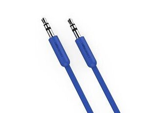 Allocacoc AUX-kaabel AUXcable Flat 1.5m, sinine hind ja info | Mobiiltelefonide kaablid | kaup24.ee