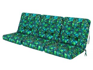 Комплект из 3-х подушек Hobbygarden Venus 3D 150 см, зеленый цена и информация | Подушки, наволочки, чехлы | kaup24.ee