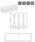 Lillekast Landhaus automaatse kastmisega, 50 x 20 x 16,5 cm, maalähedane, grafiit hind ja info | Lillekastid | kaup24.ee