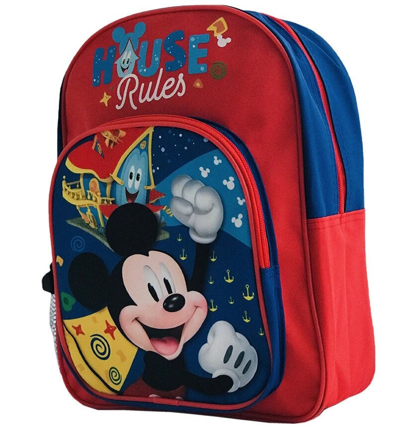 Disney Seljakotid House Rules Red 21412201 4 hind ja info | Koolikotid, sussikotid | kaup24.ee