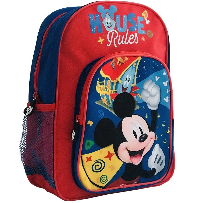 Disney Seljakotid House Rules Red 21412201 4 hind ja info | Koolikotid, sussikotid | kaup24.ee