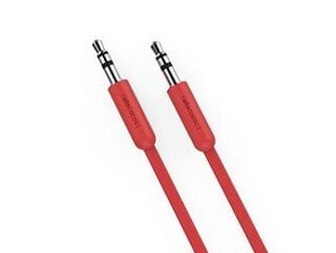 Allocacoc AUX-kaabel AUXcable Flat 3m, punane hind ja info | Mobiiltelefonide kaablid | kaup24.ee