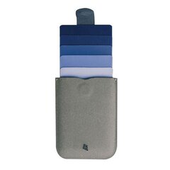 DAX Kaardihoidja rahakott nahk-mikrofiiber, sinine-hall hind ja info | Meeste rahakotid | kaup24.ee